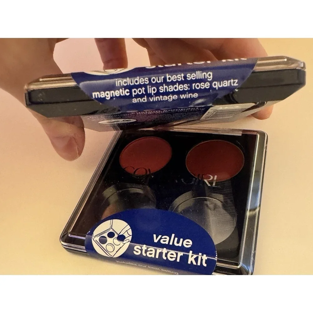 CoverGirl Magnetic Color Pots Starter Kit Rose Quartz & Vintage Wine NWT 2